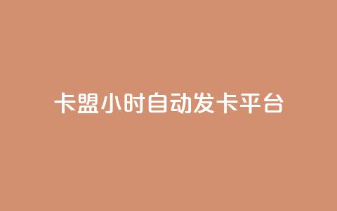 cf卡盟24小时自动发卡平台 - 24小时自动发卡平台，畅享CF卡盟服务~ 第1张