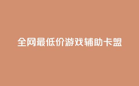 全网最低价游戏辅助卡盟 - 激情全网最低价游戏辅助卡盟，让你畅快战胜游戏！~ 第1张